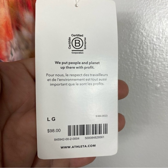 Athleta Marlow Romper size L new with tags - Picture 5 of 10